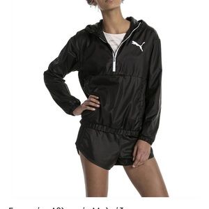 PUMA Womens Black Windbreaker